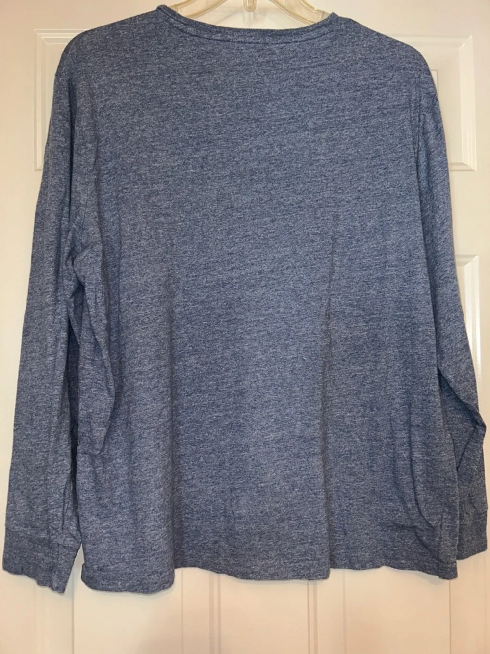 Polo by Ralph Lauren Slim Fit Men’s LS Crewneck T- Shirt XL Heather Blue Casual